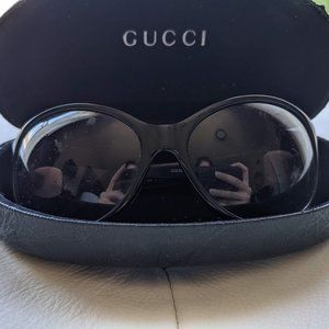 Vintage Gucci Oversized Round Frame Sunglasses